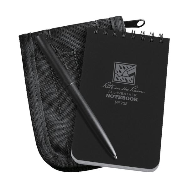 まとめ ライトインザレイン キットブラックブック／ブラックカバー 735B-KIT 1冊【 3セット】 黒 スタイリッシュなブラックブックとペンのセット 高品質なノートブックと書きやすいペンでアイ…