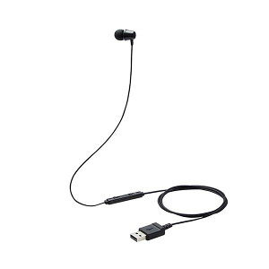 エレコム イヤホン 子供用 片耳 有線 マイク付 高耐久 USB 低音量仕様 ミュートスイッチ付 ブラック HS-KD06UBK 黒安売り