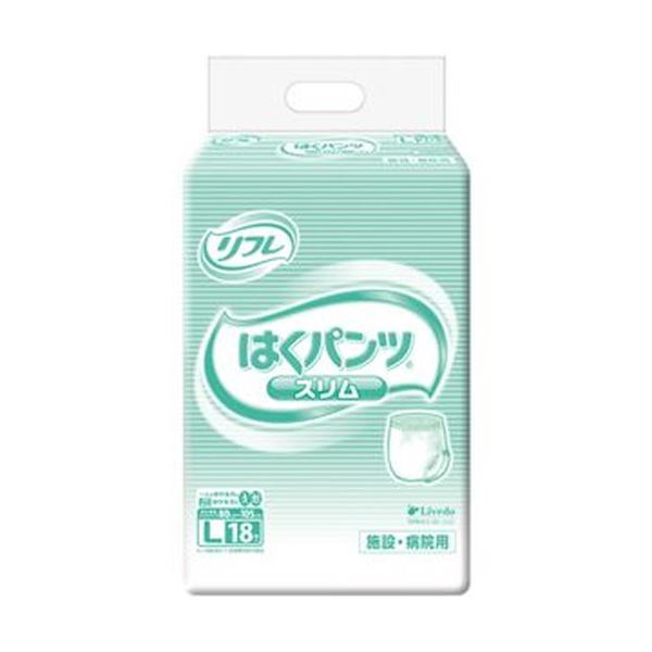 楽天株式会社夢の小屋（まとめ）リブドゥコーポレーション リフレはくパンツ スリムタイプ L 1パック（18枚）【×10セット】 快適な履き心地が続く、パンツタイプの長時間サポート 18枚入りのスリムタイプLサイズ、まとめ買い お徳用 でお得な10セット