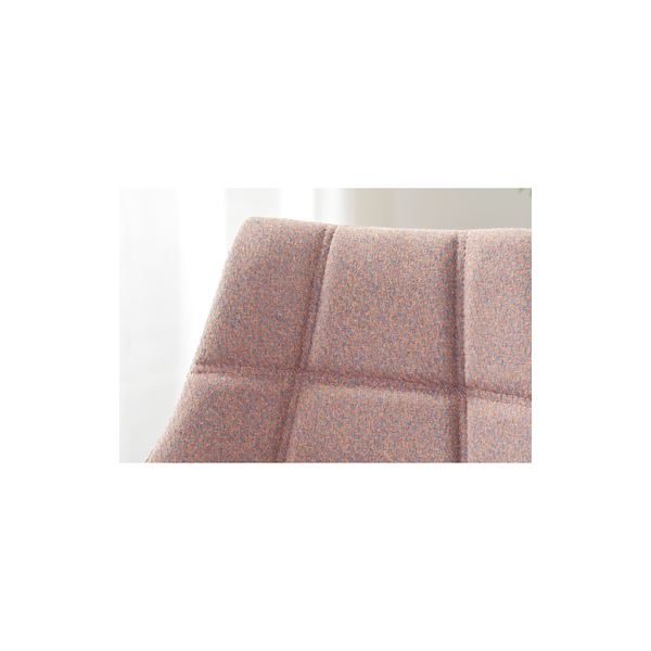 (まとめ)ハイチェアシルバーピンク(SPK)【times;2脚セット】組立品〔カウンターチェアバーチェア〕