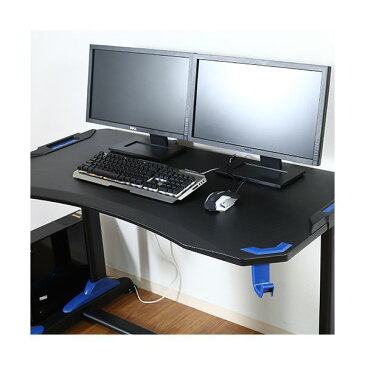 ゲーミングデスク (テーブル 机) /作業テーブル 机 【イージー01 ブルー】 幅120×奥行65cm 『GAMING DESK XeNO ゼノ』 青