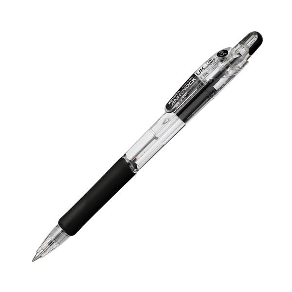 (まとめ) ゼブラ 油性ボールペン ジムノックUK0.5mm 黒 BNS10-BK 1セット（10本） 【×10セット】