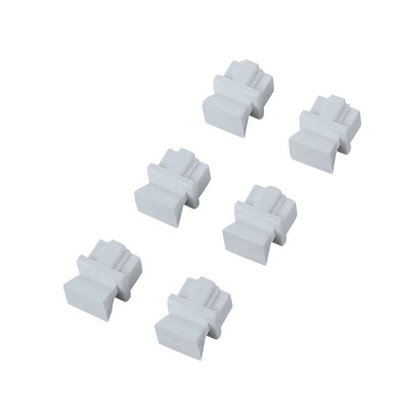 (まとめ) ほこりカバー RJ45用ホワイト LD-DUSTWH6 1箱(6個) 【×30セット】 白 LANの空きポートに取り付けることで、HUBやパソコン PC のRJ45コネクタをほこりから守る のホワイトほこりカバー6個入りセットが30セットでお得 白