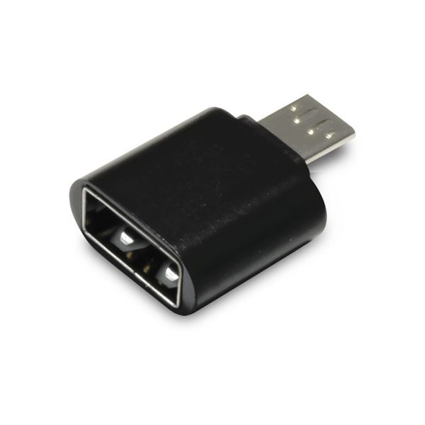 （まとめ）日本トラストテクノロジー OTG USB（A）→MicroUSB変換コネクター（ブラック） OTGU2M-BK【×5セット】 黒 便利なUSB変換コネクター スマホとの繋がりを強化するOTG USB（A）→MicroUSB変換コネクター（ブラック）セット 5個入り 黒