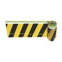 (まとめ) TRUSCO 安全 安心 標示フィルム付き粘着テープ 黄/黒 THMT-1 1巻  安全 安心 を守るための一石二鳥 目を引く黄黒テープで簡単注意喚起・区域管理 安全 標示フィルム付き粘着テープがあなたの味方