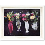 シャーロット・ハーディ Gel加工 アートフレーム 「ビアトリスフラワー」 美しさを極めた花々の舞台 ジェル加工のアートフレーム『ビアトリスフラワー』が贈る、心躍る魅惑の世界