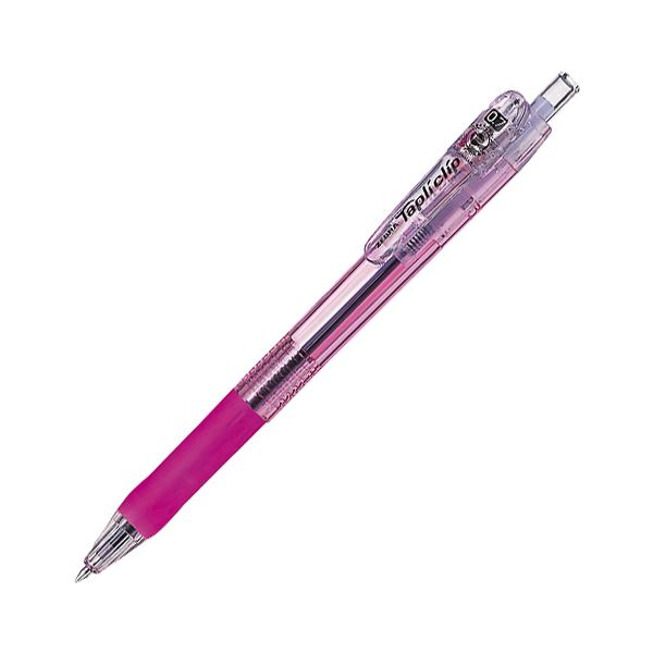 (まとめ) ゼブラ 油性ボールペン タプリクリップ0.7mm 黒 （軸色 ピンク） BN5-P 1本 【×100セット】 ノックが少なく、緻密な筆跡も美しく描ける 滑らかな書き心地で、あなたの文字を輝かせる（まとめ）ゼブラ オイルボールペン タプリクリップ0.7mm 黒（軸色 ピンク） BN