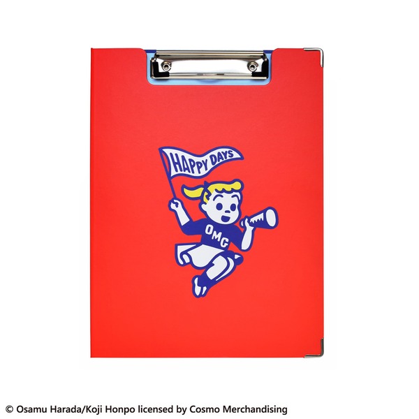 OSAMU GOODS クリップボード【同柄2個セット】【HAPPY DAYS レッド】 赤