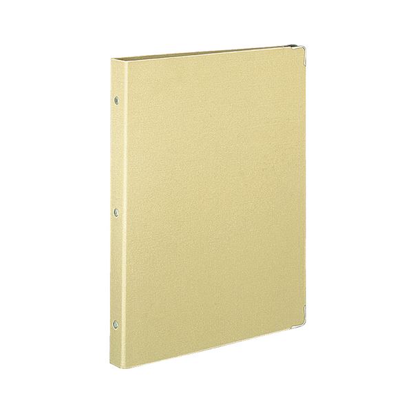 （まとめ）コクヨ バインダーノート（カラーパレット）ミドルタイプ A4タテ 30穴 ベージュ ル-155-6 1冊【×5セット】