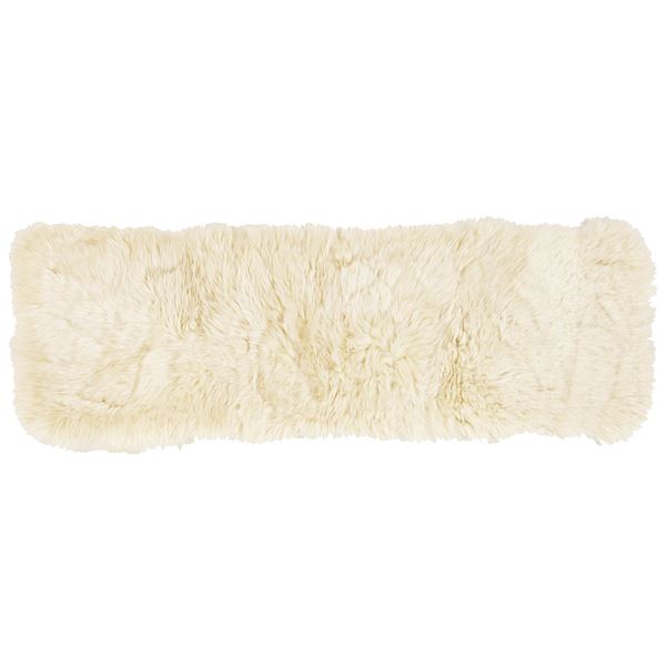 ソファーマット 約38×120cm ベージュ 長方形 ニュージーランド産 天然ムートン 羊毛皮100％ M-511-F クッション リビング 自然の贅沢 ロングクッション ムートンソファマット ニュージーランド産 天然ムートン ソファーマット 【約38×120cm ベージュ】 長方形 羊毛皮100