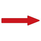 配管識別方向表示ステッカー →(赤) 貼矢41 (7.5R 4/15) 【10枚1組】 パイプを見やすく 赤い矢印で配管を識別 使いやすいステッカー 10枚1組でお得 代引不可