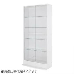 壁面整理 収納 用本体単品 コレクションラック ワイド( 収納幅 :83cm)( 収納高さ :180cm)( 収納奥行 :29cm)( メイン色 : ホワイト 白 )( 引き戸タイプ )