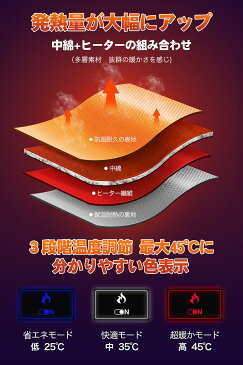 【3段階調温 加熱パネル9枚】 電熱ベスト 日本製繊維ヒーター ヒーター 電熱ジャケット ベスト 3段階調温 洗える ヒーターベスト 電熱ベスト usb 電気ベスト 洗える 電熱ウェア 発熱 防寒 M L XL 柔らかい モバイルバッテリー別売り