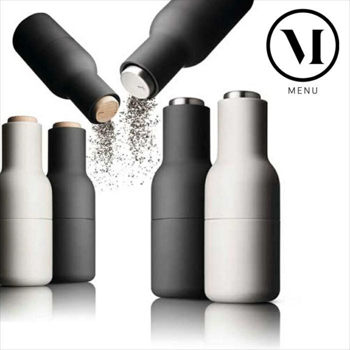 menu ボトルグラインダー 2個セット アッシュ/カーボン スチールトップ 正規輸入品 北欧 おしゃれ 人気..