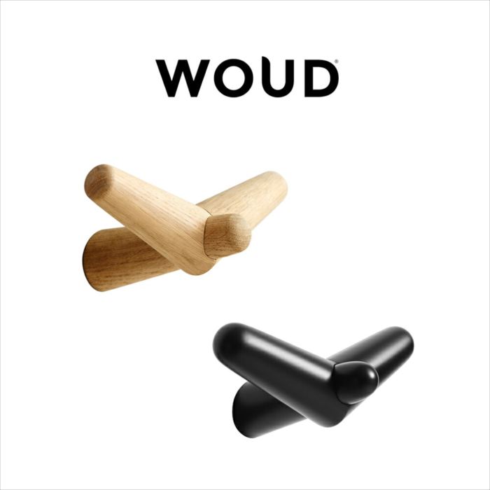 WOUD テイルウィングフック　ミディアム 壁掛けフック 物掛け ジャケット掛け 傘掛け キーホルダー掛け..