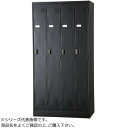 豊國工業 スタンダードロッカー4人用(ダイヤルロック式) TLK-D4N-MB(マットブラック)