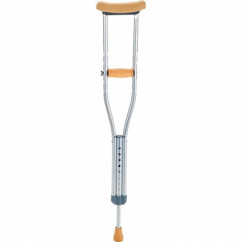 松葉杖を選ぶ目安は、身長から約40cmを引いた長さが目安です。個人差があるので、松葉杖を使うときは専門家のアドバイスを受け、身体にあったものを選んでください。サイズ個装サイズ：96×30×16cm重量750g個装重量：7600g素材・材質支柱(アルミ)、先ゴム・パット・グリップ(TPR)仕様90〜110cm9段階調節(2.5cm間隔)脇下:20.5〜35.7cm5段階調節(3.8cm間隔)杖先ゴム:22Φ(TG-22YL/P49)生産国中国fk094igrjs
