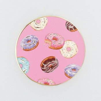 フラワーリング PLUS FOR me コンパクトミラー ドーナツ柄 GMR0211-PK