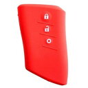 AWESOME(オーサム) シリコンスマートキーケース レクサスBタイプ カラー・レッド ASLK-LB003(4)