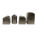 窓辺のインテリア HOUSE(ハウス) 小さな金属製のお家 セットB(4個セット)