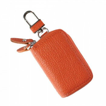 AWESOME(オーサム)　スマートキーケース　スタンダードシリーズ　ダブルファスナータイプ　オレンジ　A..