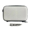 AWESOME(オーサム) カーボン調 フラットミニハードケース ホワイト AS-FMH-C2