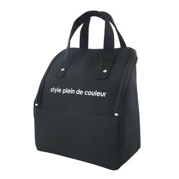 アットファースト カラーズ ジッパーランチバッグ BK AF6292