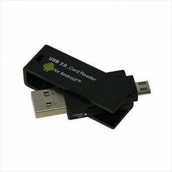 ナカバヤシ　USB・mUSBmSDカードリーダー・ライターブラック　CRW-DMSD64BK(2)