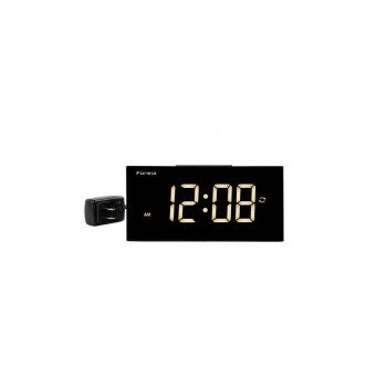 FORMIA(フォルミア)　LEDデジタルクロック　HT-026BK-Y