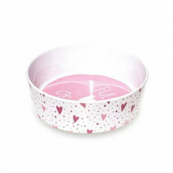 アボード メラミン樹脂 ピンクハート ボウル S PE24133185
