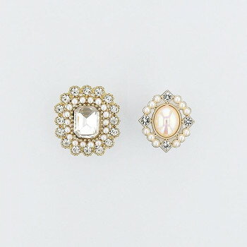 フラワーリング シューズクリップ パール×ビジュー ASP0004-A