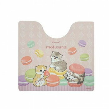 mofusand モフサンド 拭けるPVCトイレマット マカロンにゃん　ヨコズナクリエーション