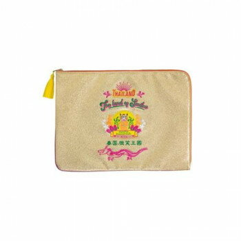 At On 50 MYUUA　ミューア タイゴールドクラッチバッグ