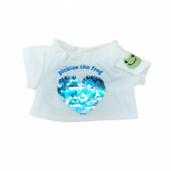 かえるのピクルス　ビーンドール用　スパンコールTシャツ　ハート PZ43958-51