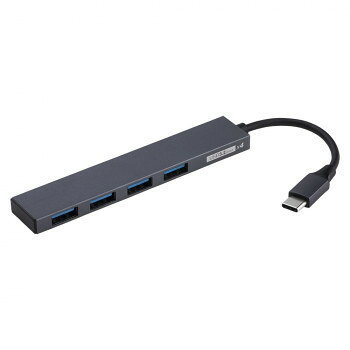 Display Covers - ナカバヤシ　USB3.2G1Type-C4ポート変換ハブ/グレー　UH-C3324GY