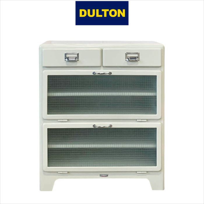 ダルトン 2 レイヤー キャビネット 腰高　インダストリアル アンティーク 収納棚 白 DULTON おしゃれ 人気 送料込み