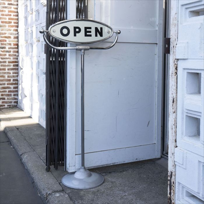 OPEN-CLOSED SIGN STAND インダストリアル アメリカン雑貨ダルトン dultonオープン クローズド サイン スタンド 送料込み [2]