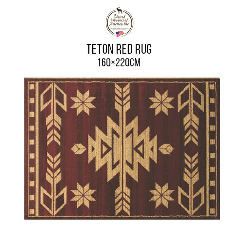 ラグ 160×220cm テトン レッド Teton Red ルームサイズ Affinity(アフィニティ) United Weavers of America おしゃれ 人気