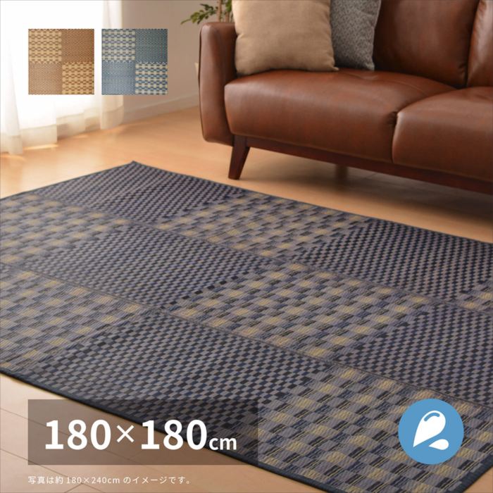 はっ水 い草ラグ キハ