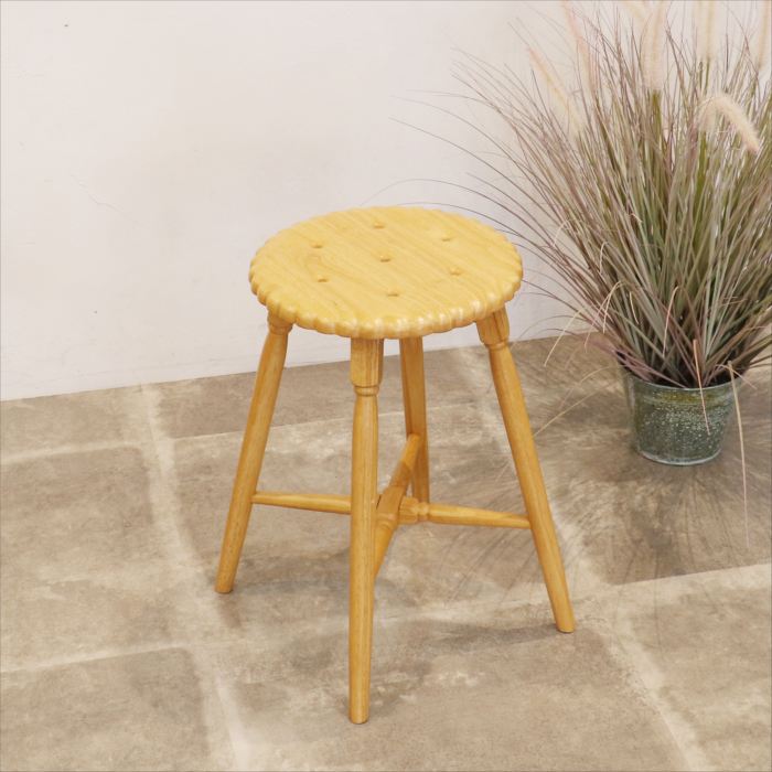 お菓子型スツール ビスケットデザイン かわいく置くだけで映える PFS-3814 北欧 おしゃれ 人気 [2]