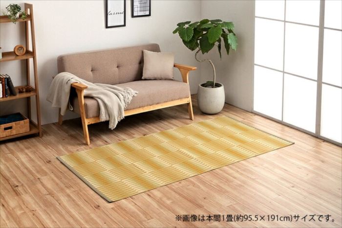 日和 洗える ござ 日本製 国産 カーペット 丈夫 除菌スプレー対応 敷詰 ラグ 敷物 アウトドア レジャー..