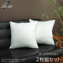 ヌード 45角セアテ ヌードクッション 洗える 日本製 中身 セアテ アイボリー 約45×45cm 2枚組