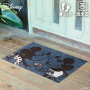 玄関マット ディズニー Mickey/ミッキー＆ミニー 50 x 75 おしゃれ 滑り止め 室内 洗える