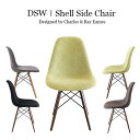 チャールズ&レイ・イームズ 北欧家具 リプロダクト ダイニングチェア 椅子 木製 イス DSW(ダイニングサイドシェルチェア ウッド) ファブリック仕様 DSW-F おしゃれ 人気(ブラック / ブラウン / グリーン)(3)
