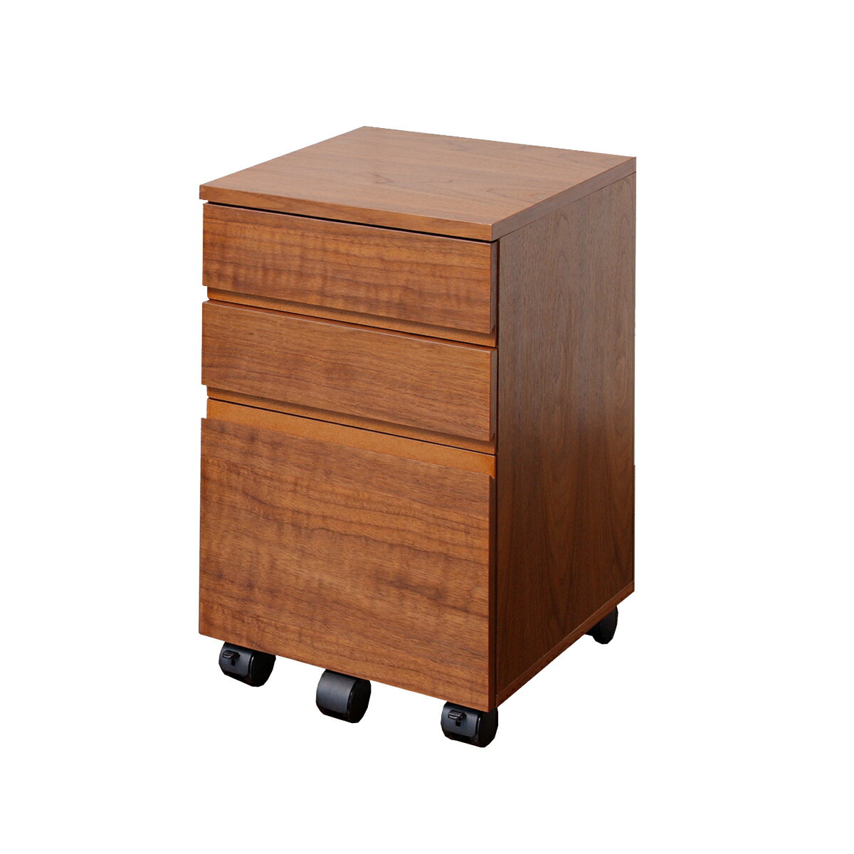 乐天商城 - チェスト 横幅34cm キャビネット 収納ケース 収納 書類整理 Chest ウォールナット 天然木 チェスト 書斎 Walnut Desk Chest k-2547
