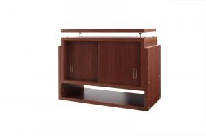 玄関収納 ドレッサー 収納 子供、ペットを守る耐震収納上置!高さ35cm〜67cm対応でどこでも設置可! 幅58..