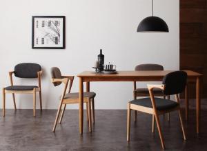 ダイニングセット（テーブル&チェア） デザインダイニングセット 4人 5点セット(テーブル+チェア4脚) W150 組立設置付