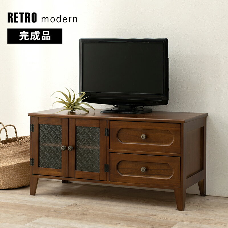 Rakuten - TV台 -MTV-レトロ 両扉 90×40×45cm