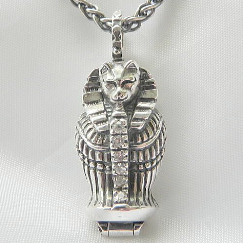 ツタンカーメンペンダント ツタンニャーメンペンダント メンズペンダント オリジナルペンダント シルバ..