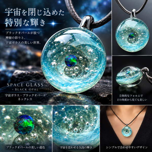 楽天市場】宇宙ガラス ブラックオパールの通販